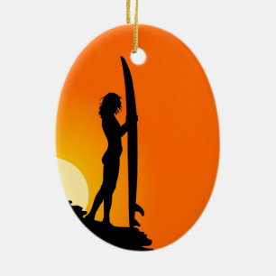 Ornamento del Chica surfista