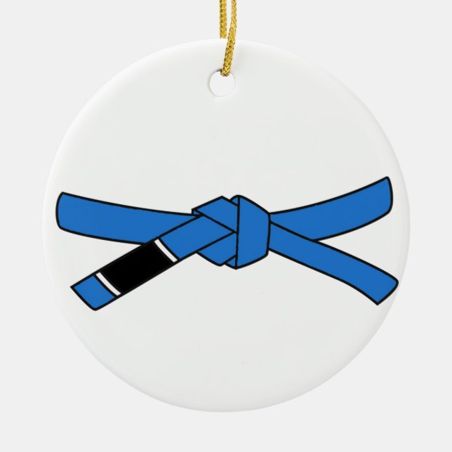 Ornamento del cinturón azul BJJ (Frente)