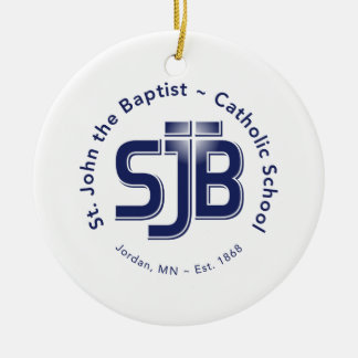 Ornamento del círculo con el logotipo de SJB