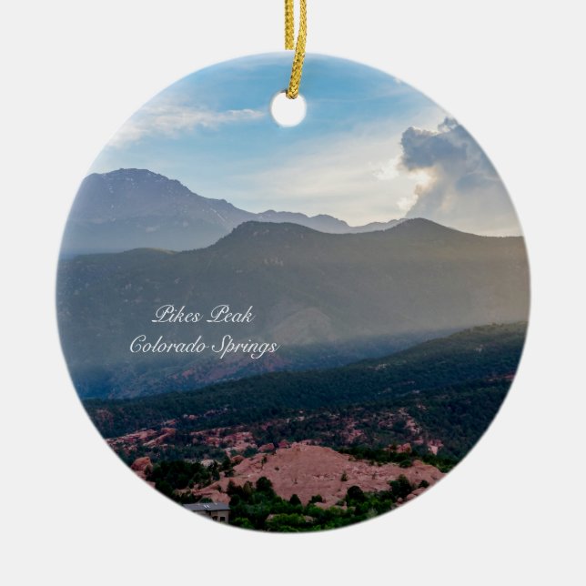 Ornamento del Círculo de atardecer con pico de los (Frente)