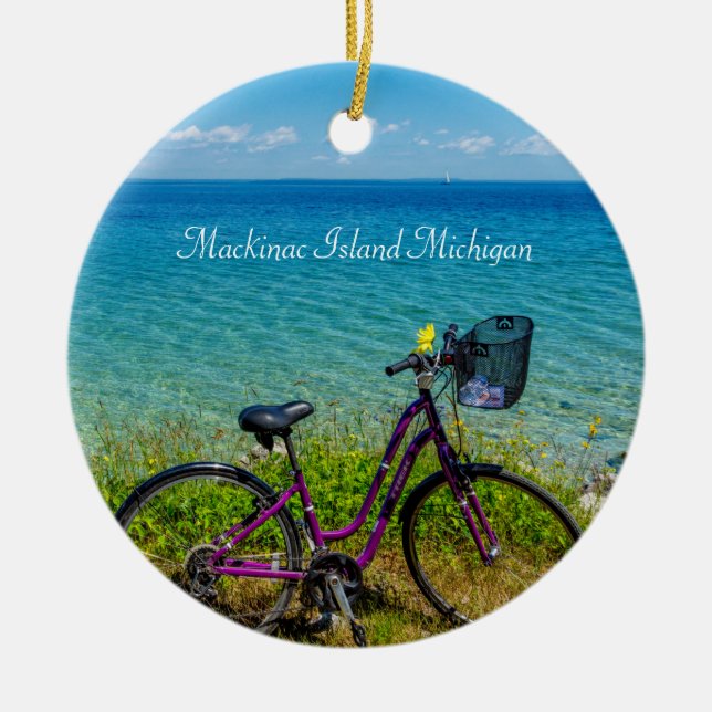 Ornamento del Círculo de Bicicletas de la Isla Mac (Frente)