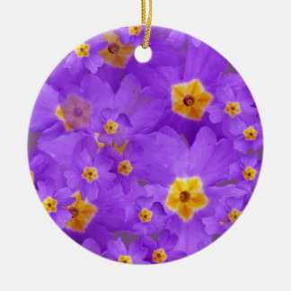 Ornamento del Círculo de Flores Púrpura