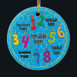 Ornamento del círculo de Hanukkah<br><div class="desc">Ornamento del Círculo Hanukkah.</div>