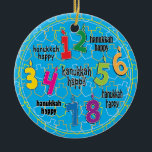 Ornamento del círculo de Hanukkah<br><div class="desc">Ornamento del Círculo Hanukkah.</div>