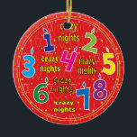 Ornamento del círculo de Hanukkah<br><div class="desc">Ornamento del círculo de Hanukkah</div>