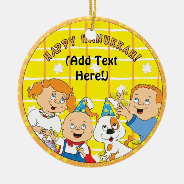 Ornamento del círculo de Hanukkah (Frente)