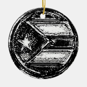 Ornamento del círculo de la bandera de la resisten