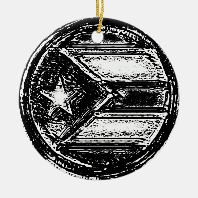 Ornamento del círculo de la bandera de la resisten (Frente)