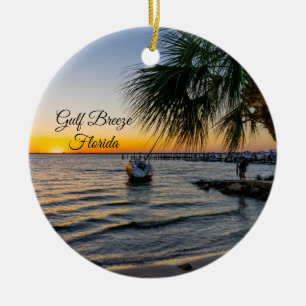 Ornamento del Círculo de la Brisa del Golfo en Flo