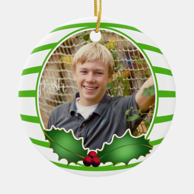 Ornamento del círculo de la foto (Frente)