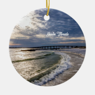 Ornamento del Círculo de Olas de Destin Florida
