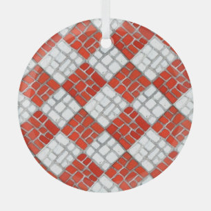 Ornamento del Círculo de Vidrio MOSAICO DE VERIFIC