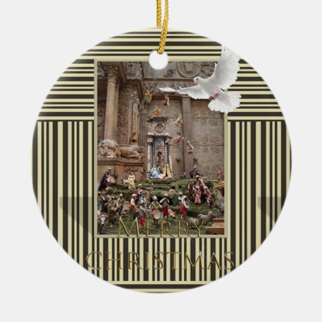 Ornamento del Círculo navideño, Natividad de Jesús (Frente)