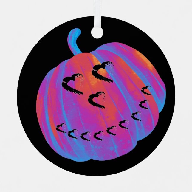 Ornamento del coche de calabaza psicodélico (Anverso)