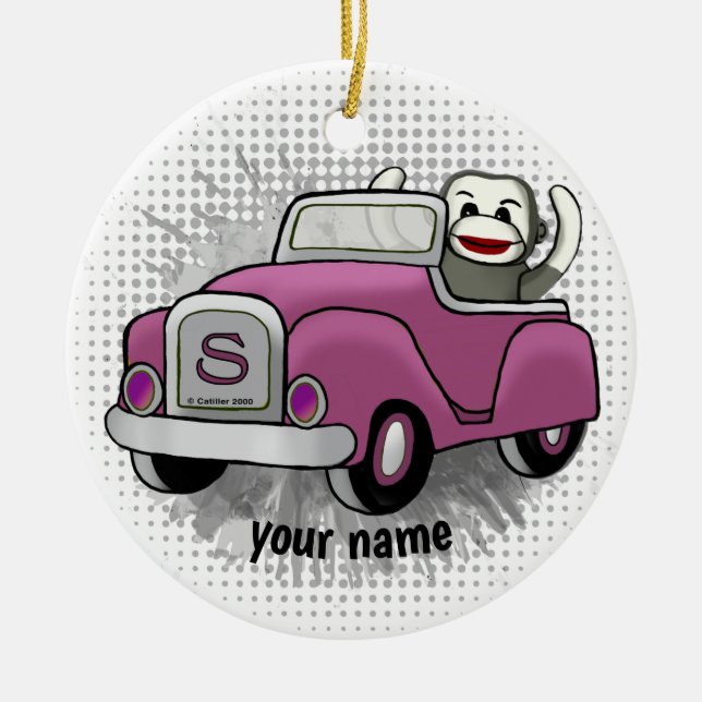 Ornamento del coche de conducción de monos Sock (Frente)