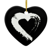 Ornamento del coche de Tourmaline Moon Heart