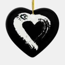 Ornamento del coche de Tourmaline Moon Heart