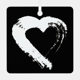 Ornamento del coche de Tourmaline Moon Heart