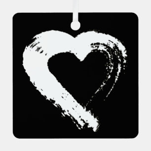 Ornamento del coche de Tourmaline Moon Heart