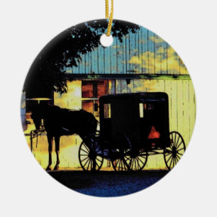 Ornamento del cochecillo de Amish