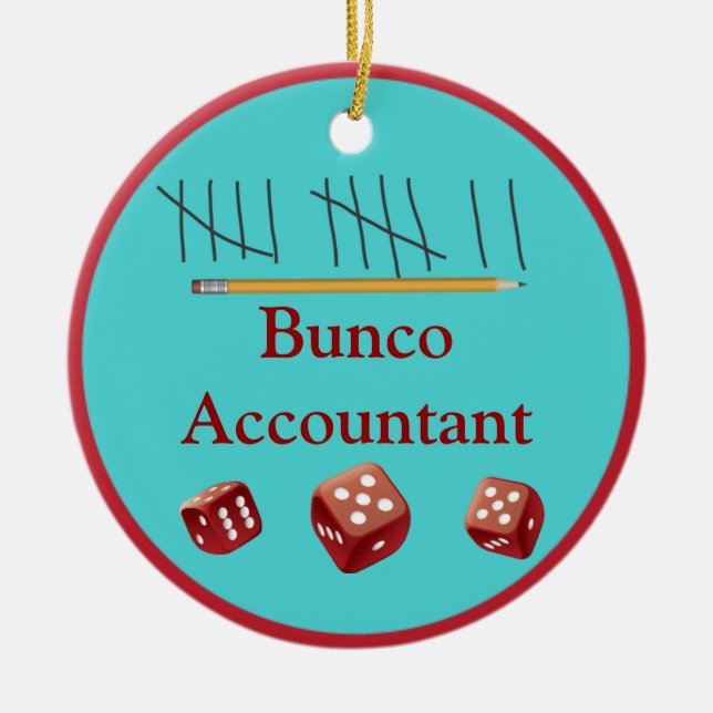 Ornamento del contable de Bunco (Frente)