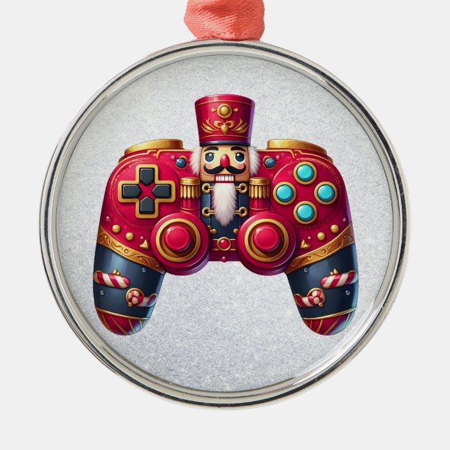 Ornamento del controlador de juegos de Nutcracker (Frente)