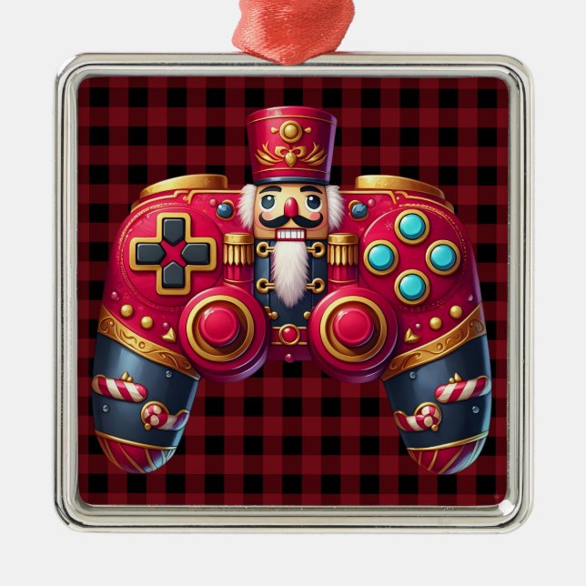 Ornamento del controlador de juegos de Nutcracker (Frente)