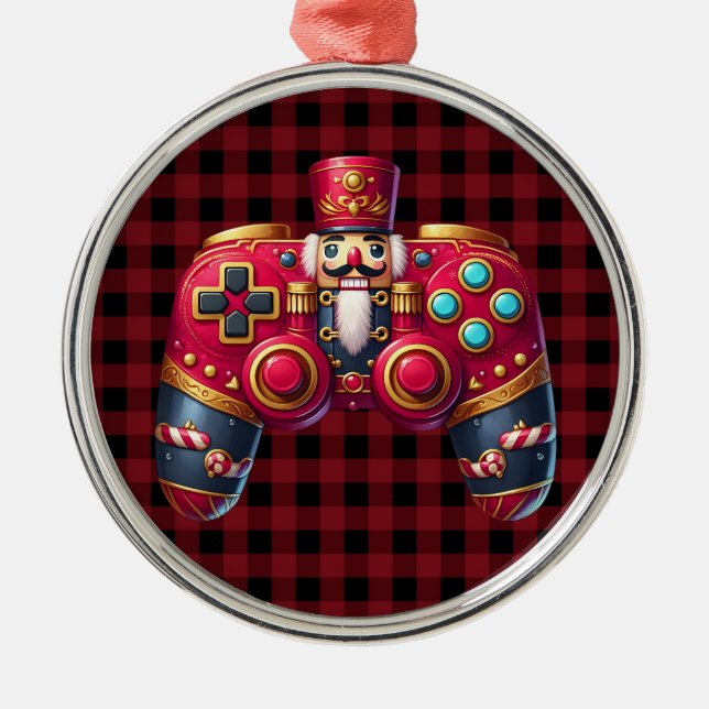 Ornamento del controlador de juegos de Nutcracker (Frente)