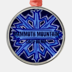 Ornamento del copo de nieve de Mammoth Mountain