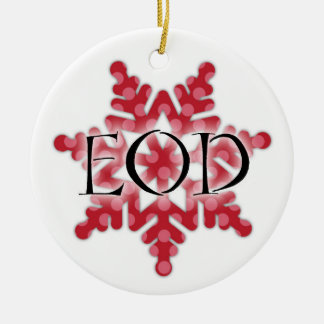 Ornamento del copo de nieve del EOD