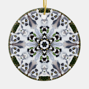 Ornamento del copo de nieve del Lemur