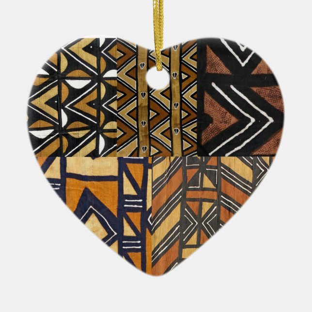 Ornamento del corazón de AfroLove (Frente)