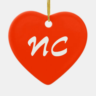 Ornamento del corazón de Carolina del Norte