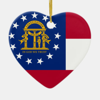 ORNAMENTO DEL CORAZÓN DE LA BANDERA DEL ESTADO DE