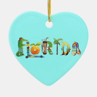 Ornamento del corazón de la Florida