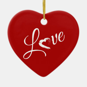 Ornamento del corazón de la luna