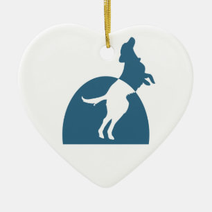 Ornamento del corazón de NMDR (2-sided)