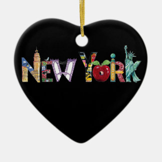 Ornamento del corazón de Nueva York