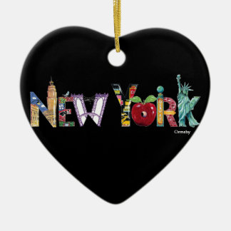 Ornamento del corazón de Nueva York