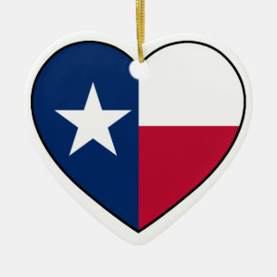 Ornamento del corazón de Tejas para el árbol de