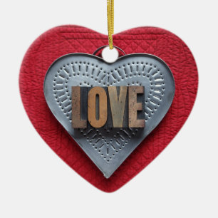ornamento del corazón del amor del corazón de la