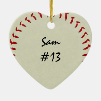 Ornamento del corazón del béisbol