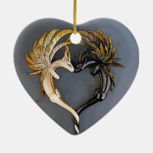 Ornamento del corazón del dragón