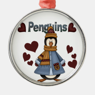 Ornamento del corazón del pingüino Keepsake