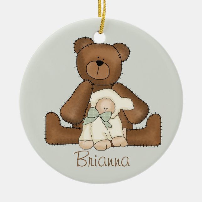 Ornamento del cordero de la comunión (Frente)