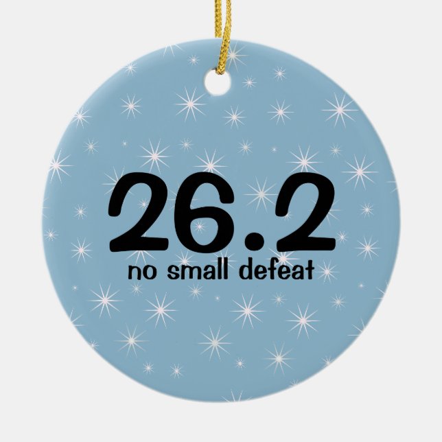 Ornamento del corredor de maratón 26,2 (Frente)