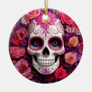 Ornamento del cráneo del azúcar Girly