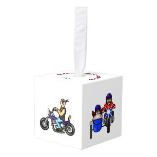 Ornamento del cubo del Día Nacional de la Motocicl