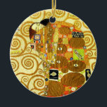 Ornamento del cumplimiento de Gustavo Klimt<br><div class="desc">Ornamento del cumplimiento de Gustavo Klimt. Friso a partir de 1909. Terminado durante la fase de oro de Klimt, el cumplimiento ofrece un par del abarcamiento que se detiene debajo de un edredón multi-modelado que ofrece espirales, ojos, pájaros, pescados y otras formas. El fondo del trabajo ofrece los mismos espirales...</div>