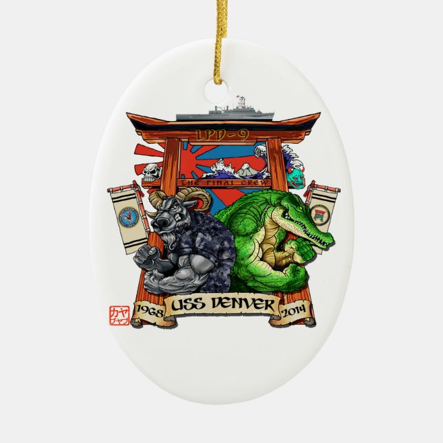 Ornamento del desarme de USS Denver LPD-9 (Frente)